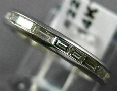 ANTIQUE 1.20CT BAGUETTE DIAMOND 14KT WHITE GOLD ETERNITY ANNIVERSARY RING #22441