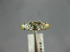 ESTATE .31CT DIAMOND 14KT 2 TONE GOLD 3 STONE SEMI MOUNT ENGAGEMENT RING #18588