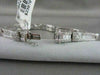 ESTATE WIDE 6.92CT DIAMOND BAGUETTE & ROUND 18KT WHITE GOLD BRACELET