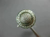 ESTATE LARGE .75CT DIAMOND 14KT WHITE GOLD 3D ROUND HALO DOME GALAXY FUN RING