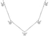 .68CT DIAMOND 18KT WHITE GOLD 3D ROUND & MARQUISE MULTI BUTTERFLY LOVE NECKLACE