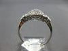 .27CT DIAMOND 14K WHITE GOLD CLUSTER PEAR SHAPE HALO FLOWER BUTTERFLY LOVE RING