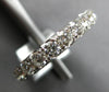 LARGE 1.38CT DIAMOND 18KT WHITE GOLD 3D 3/4TH ETERNITY WEDDING ANNIVERSARY RING
