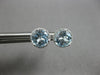 2.25CT DIAMOND & AAA BLUE TOPAZ 14KT WHITE GOLD ROUND CLASSIC HALO STUD EARRINGS
