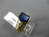 1.81CT DIAMOND & AAA SAPPHIRE 18KT YELLOW GOLD 3D ETOILE ENGAGEMENT RING #2021