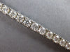 LARGE 8.1CT DIAMOND 14KT WHITE GOLD ROUND FOUR PRONG LOVE TENNIS BRACELET #27708