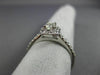 ESTATE .56CT DIAMOND 14KT WHITE GOLD 3D SEMI ETERNITY WEDDING ANNIVERSARY RING