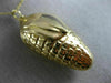 ANTIQUE LARGE 14K YELLOW GOLD CLASSIC CORN STALK HUSK PENDANT #20849