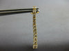 ESTATE LARGE 1.6CT DIAMOND 14KT YELLOW GOLD ROUND JOURNEY FLEXIBLE BAR HANGING EARRINGS