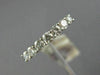 ESTATE .55CT DIAMOND 18KT WHITE GOLD 3D CLASSIC 7 STONE WEDDING ANNIVERSARY RING