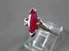 1.10CT DIAMOND & AAA RUBY 14K WHITE GOLD MARQUISE & ROUND ENGAGEMENT RING #27857