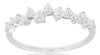 ESTATE .35CT DIAMOND 14KT WHITE GOLD 3D CLASSIC CRISS CROSS LOVE RING