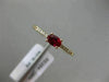 ESTATE .39CT ROUND DIAMOND & OVAL AAA RUBY 14K ROSE GOLD FRIENDSHIP PROMISE RING