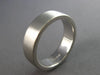 LARGE CLASSIC PLATINUM 7MM MATTE AND SHINY SOLID WEDDING ANNIVERSARY RING #28048