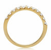.54CT DIAMOND 14KT YELLOW GOLD 3D ROUND 11 STONE SEMI ETERNITY ANNIVERSARY RING