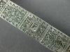 ANTIQUE WIDE & LONG .15CT DIAMOND 14K WHITE GOLD FILIGREE TENNIS BRACELET #26025
