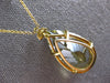 EXTRA LARGE 33.50CT DIAMOND & AAA YELLOW GREENISH TOPAZ 14K YELLOW GOLD NECKLACE