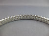WIDE 5.63CT DIAMOND 18KT WHITE GOLD MULTI FLOWER FILIGREE CUFF BANGLE BRACELET