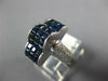 5.02CT DIAMOND &AAA SAPPHIRE 18KT WHITE GOLD 3D PRINCESS & ROUND CLOUD FUN RING