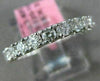 ESTATE .82CT DIAMOND 18K WHITE GOLD SEMI ETERNITY ROUND WEDDING ANNIVERSARY RING
