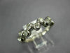ESTATE .53CT DIAMOND 14KT WHITE GOLD ETOILE BEZEL ELEVEN STONE ANNIVERSARY RING
