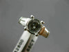 WIDE .65CT DIAMOND PLATINUM ROUND & BAGUETTE SEMI MOUNT ENGAGEMENT RING #18678
