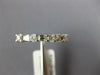 ESTATE .41CT DIAMOND 14KT WHITE GOLD ROUND & BAGUETTE CLASSIC ANNIVERSARY RING