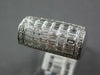 WIDE 1.85CT DIAMOND 18KT WHITE GOLD 3D ROUND & BAGUETTE INVISIBLE SEMI DOME RING