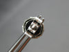 LARGE .62CT DIAMOND 18K WHITE GOLD 3D ROUND FLOWER HALO SEMI MOUNT STUD EARRINGS