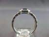 .90CT DIAMOND & AAA SAPPHIRE 14KT WHITE GOLD EMERALD CUT & ROUND ENGAGEMENT RING
