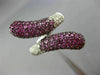 ESTATE WIDE 2.76CT DIAMOND & AAA PINK SAPPHIRE 18K WHITE & BLACK GOLD SNAKE RING