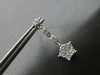 ESTATE 1.0CT DIAMOND 14KT WHITE GOLD CLASSIC STAR BY THE YARD HANGING EARRINGS