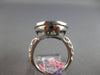 4.14CT DIAMOND & AAA SLICED SAPPHIRE 14KT WHITE GOLD OVAL & ROUND FILIGREE RING