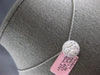 LARGE 1.08CT DIAMOND 14KT WHITE GOLD 3D CLUSTER HALO INVISIBLE FLOATING PENDANT