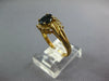 .82CT DIAMOND AAA SAPPHIRE 14KT YELLOW GOLD OVAL & ROUND FRIENDSHIP PROMISE RING