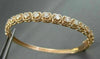 ANTIQUE WIDE 1.85CT DIAMOND 18KT ROSE GOLD CLASSIC FILIGREE BANGLE BRACELET F/G