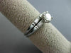 ANTIQUE .74CT ROUND & BAGUETTE DIAMOND 18KT GOLD ENGAGEMENT WEDDING RING #21860
