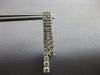 ESTATE LARGE 2.30CT DIAMOND 14KT WHITE GOLD 3D JOURNEY DOUBLE BAR FUN HANGING EARRINGS