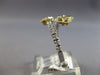 ESTATE WIDE .41CT DIAMOND 14K 2 TONE GOLD ROUND DOUBLE CLOVER FLEXIBLE LOVE RING