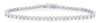 ESTATE 3.04CT DIAMOND 14KT WHITE GOLD 3D CLASSIC ROUND TENNIS BRACELET