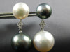 EXTRA LARGE SOUTH SEA & TAHITIAN PEARL 18KT WHITE GOLD CLASSIC HANGING EARRINGS