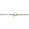 ESTATE 6.0CT DIAMOND 14KT YELLOW GOLD 3D CLASSIC ROUND TENNIS BRACELET