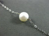 ESTATE AAA PEARL 14KT WHITE GOLD PEARL BY THE YARD DIAMOND CUT NECKLACE #24949
