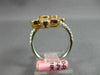 ESTATE LARGE 2.57CT WHITE & PINK DIAMOND 18KT WHITE & ROSE GOLD 3D FLOWER RING