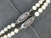 ESTATE AAA SOUTH SEA PEARL 14K WHITE GOLD 3D CLASSIC 5mm TWO ROW NECKLACE #21026