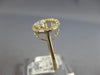 ESTATE .31CT DIAMOND 14K YELLOW GOLD 3D ROUND & BAGUETTE OPEN OVAL FUN RING