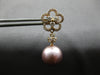 LARGE 1.11CT DIAMOND & AAA PINK SOUTH SEA PEARL 18KT ROSE GOLD HANGING EARRINGS