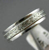 ESTATE 14K WHITE GOLD 3D CLASSIC FILIGREE MILGRAIN WEDDING ANNIVERSARY RING 1518