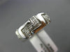 ESTATE WIDE .40CT DIAMOND 14KT WHITE GOLD 3D ZIG ZAG ETERNITY ANNIVERSARY RING