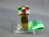 WIDE 2.91CT DIAMOND & AAA RUBY & SAPPHIRE & EMERALD 18KT YELLOW GOLD 3D FUN RING